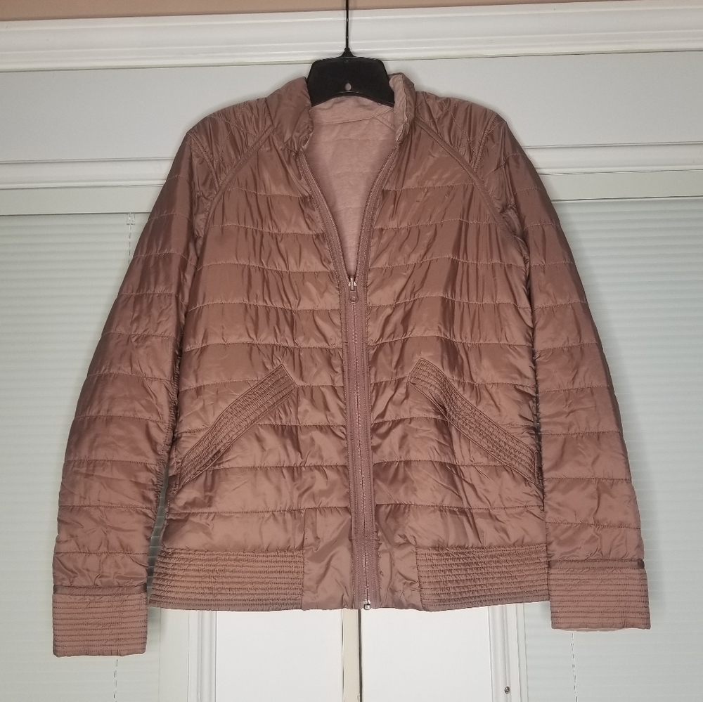 Lululemon Athletica The Bomb Bomber Reversible Puffer Quilted Zippered Coat